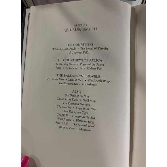 "Warlock" Hardcover Book By Wilbur Smith First U S Edition 2001 Vintage - Picture 8 of 16